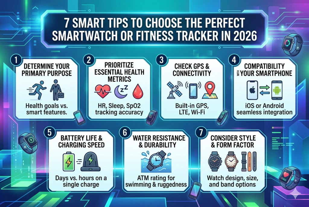 7 Smart Tips to Choose the Perfect Smartwatch or Fitness Tracker in 2026