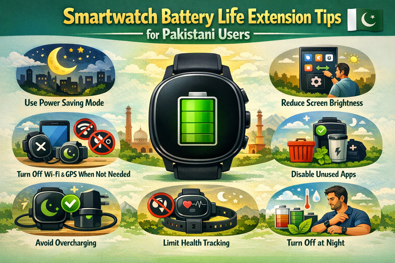 Buy Smartwatch Battery Life Extension Tips for Pakistani User 2026