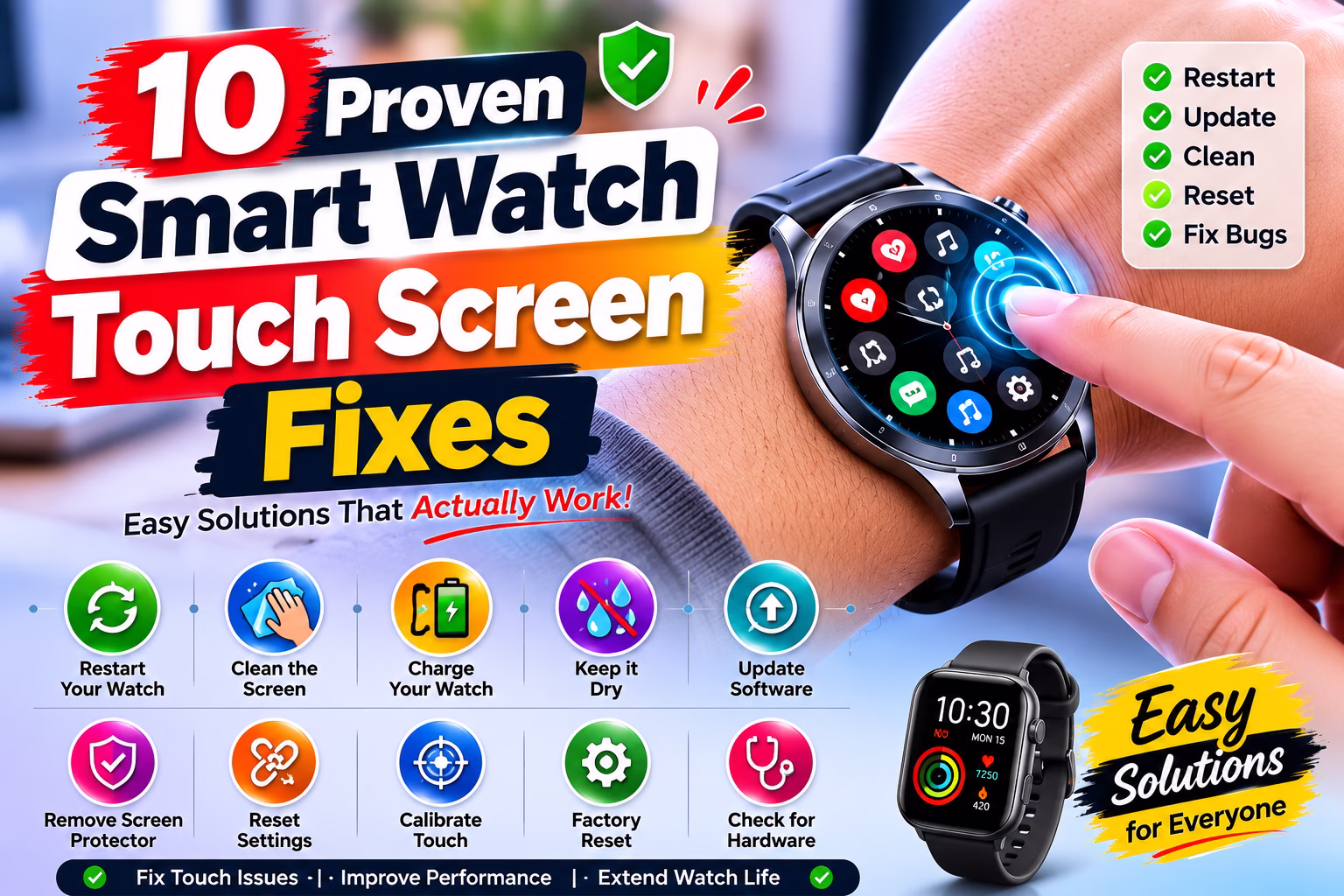 10 Proven Smart Watch Touch Screen Fixes